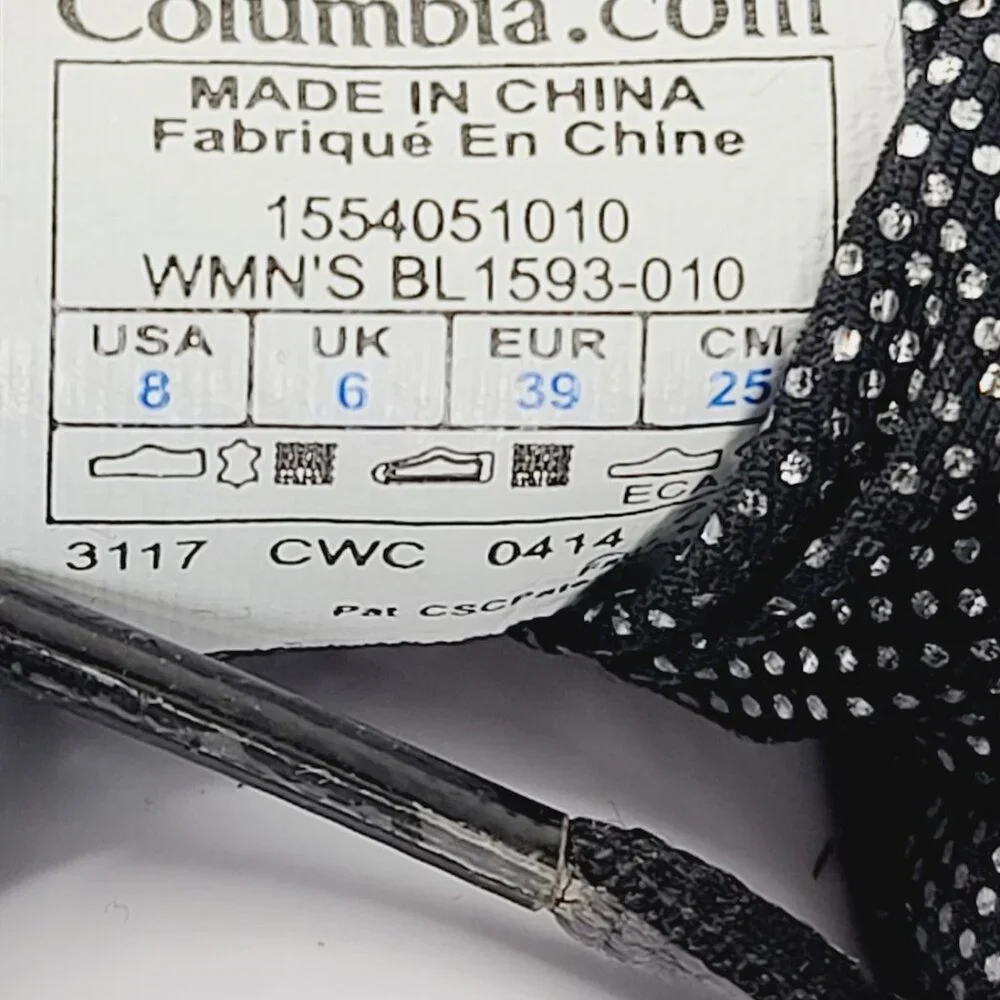 Columbia Women's Black Green‎ Minx Shorty Omni-Heat Ankle Winter Boots Size 8